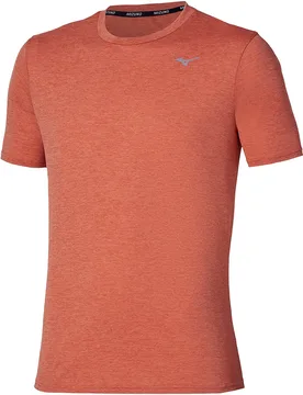 Core Impulse Short Sleeve T-shirt Ginger M Men - Mizuno - FashionsVida