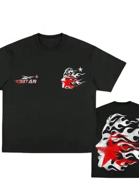 T-shirt Men's and Women's Gothic Printed Cotton Short Sleeve Collar Hip-Hop Streetwear High Quality Comfortable Casual Top - Aliexpress - FashionsVida