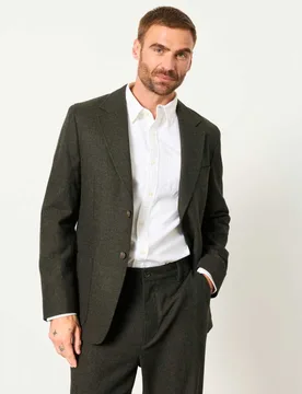 Witley Wool Rich Blazer Dark Green male - Fatface - FashionsVida