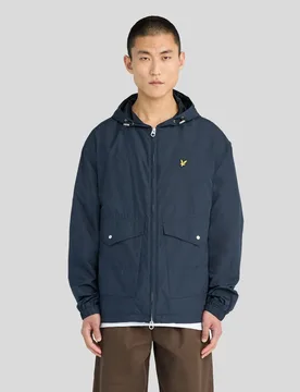 Men's Lightweight Hooded Utility Jacket Dark Navy - Lyle & Scott - FashionsVida