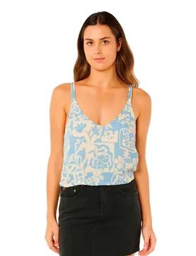Blouse Sans Manches Party Pack Cami Blue S - Rip curl - FashionsVida