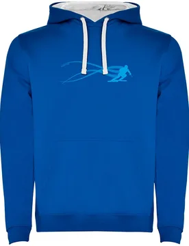 Sweat à Capuche Stella Ski Two-colour Royal Blue / White 2XL - Kruskis - FashionsVida