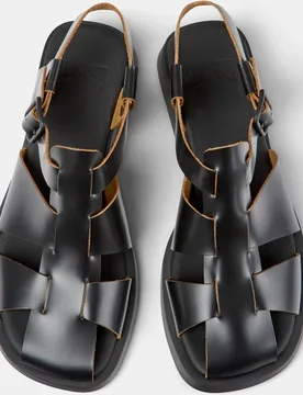 Sandalias con tiras de mujer dana de piel - Camper - FashionsVida