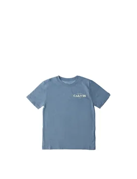 T-shirt girocollo AZZURRO POLVERE 14 - Calvin Klein - FashionsVida