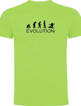 T-shirt à Manches Courtes Evolution Snowboard Light Green L - Kruskis - FashionsVida