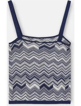 Silbon - Top punto espiga azules - Silbon - FashionsVida