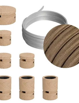 Cables Kit D´éclairage Linear Filé System Cm27 5 M 7 Unités Brown / Cipria One Size - Creative - FashionsVida