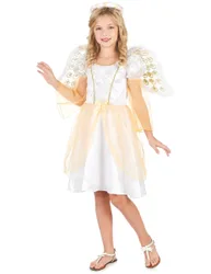 Engel Kinder-Kostüm weiss-gold