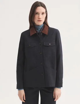 Chaqueta de mujer estilo tejada con bolsillos - Nice Things - FashionsVida