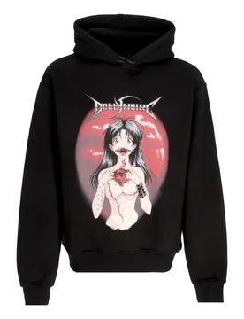 Felpa Cappuccio Uomo Kuchisake Onna Japan Tour Hoodie Black - DOLLY NOIRE - FashionsVida