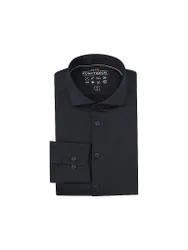 Camisa de jersey Slim Fit azul oscuro 43