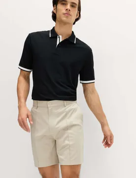 Tapered Club Sports Shorts Medium Beige male - Goodmove - FashionsVida