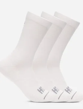 Crew Run Sock 3-Pack in White, Size Small - HOKA - FashionsVida