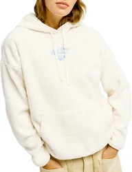 Sweat à capuche en sherpa - Cool Calling Polar Fleece Pullover Egret - Taille S - Beige