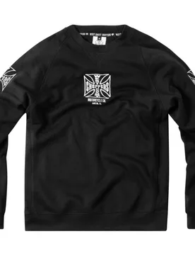 Sweatshirt - WCC DOMINATOR OVERSIZED SWEATER - BLACK - M bis 3XL - für Männer - Größe XL - schwarz - Männer - male - West Coast Choppers - FashionsVida