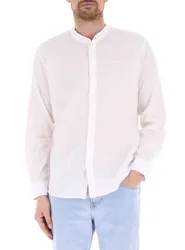 Camicia misto lino PANNA XXL