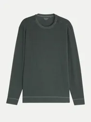 Langarmshirt im Used-Look Grün XXL