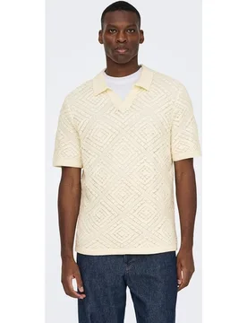 Only & Sons - Polo de punto de hombre manga corta regular fit - Only & Sons - FashionsVida