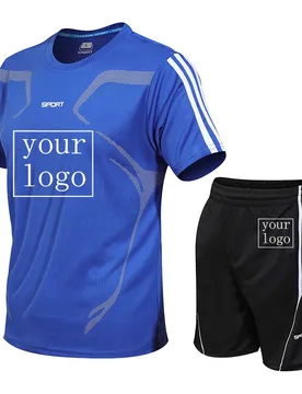 Customized Logo men's Short-sleeved Shorts For Running And Fitness Competitions,Quick-Drying And Lightweight Sports Outfit - Aliexpress - FashionsVida