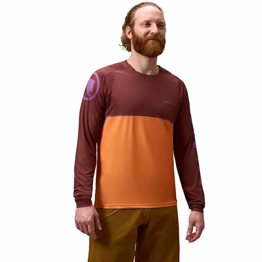Maglia Da Enduro A Maniche Lunghe Core End Orange - Endura - FashionsVida