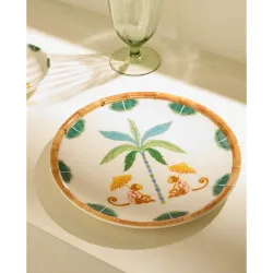Plato de postre para exterior Mono Amali Pet