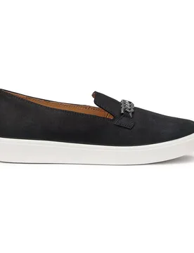 Women's Wide Fit 'Ashmore' Loafers in Black Size: 4 - Black - Size: 4 - Hotter - FashionsVida