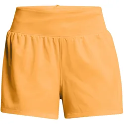 Womens Run Stamina 3 Running Shorts With Elasticated Waistband In Orange - Size 14 Uk