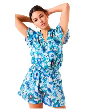 Chemise à Manches Courtes F50030 Blue Wave S - Garcia - FashionsVida