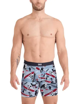 Boxers Vibe Xtra Soft Comfort Brief Fly Blue L - Saxx Underwear - FashionsVida