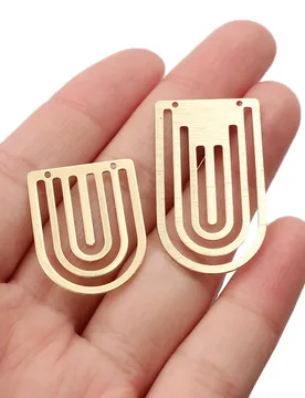 Pcs Raw Brass U Geometric Connector Charms Pendant For Handmade Bracelet Earrings Jewlery Making Findings Accessories Supplies - Aliexpress - FashionsVida