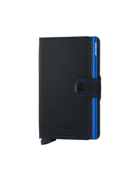 Cartera - Miniwallet Matte black & blue negro - SECRID - FashionsVida