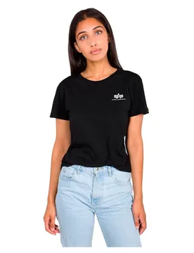 Industries T-shirt à Manches Courtes Basic Small Logo Black L - ALPHA - FashionsVida