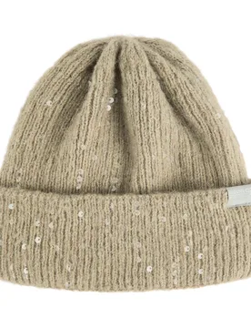 Women's Lorelai Knitted Fleece Lined Beanie Hat in Beige - Beige - Size: One Size - Regatta - FashionsVida