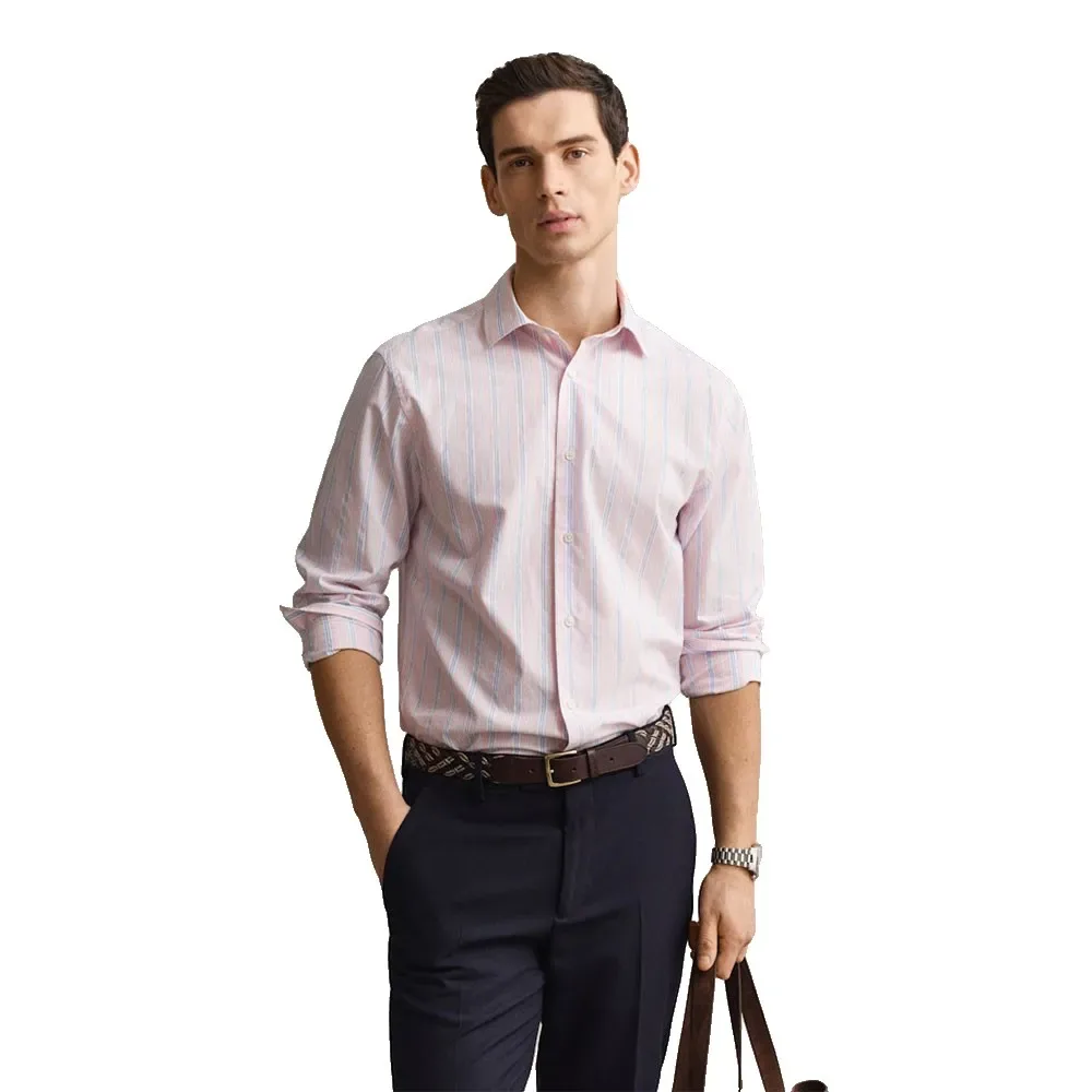 Camicia A Maniche Lunghe 3260070 Regular Fit Washed Pink L - Gant - FashionsVida