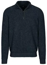 Zip Troyer Pullover, gemustert male