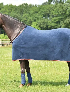 Abschwitzdecke Wave, navy 115 cm - Busse - FashionsVida