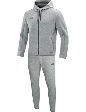 Jogginganzug Premium Basics mit Kapuze (Grau / Größe 42 / Damen) - Jako - FashionsVida