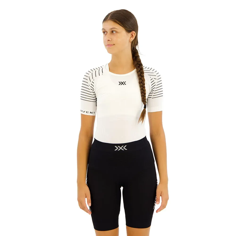 Invent Short Sleeve T-shirt Arctic White / Dolomite Grey L Women - X-BIONIC - FashionsVida
