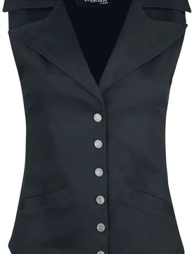 Gothic Weste - Dark Romance - S bis XXL - für Damen - Größe L - schwarz - Frauen - female - Gothicana by EMP - FashionsVida