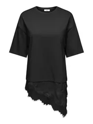 JDYALMA 2/4 LACE DETAIL T-SHIRT JRS female