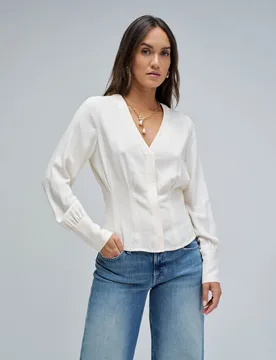 Blusa de mujer estilo corsé - Salsa Jeans - FashionsVida