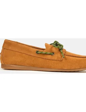 Zapato plano de mujer tipo nautico en piel - Bryan Stepwise - FashionsVida