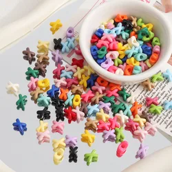 Pcs Acrylic Painted X Spacer Beads 8x5mm Hole 2mm Various Colors DIY Jewelry Making Supplies for Phone Case Bracelets