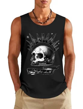 Mistic Skull Tank Top tops basketball clothing gym Men's t-shirts Sleeveless men - Aliexpress - FashionsVida