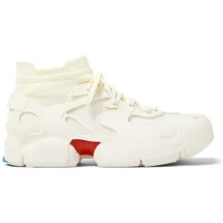 Zapatillas blancas unisex de malla con calcetín