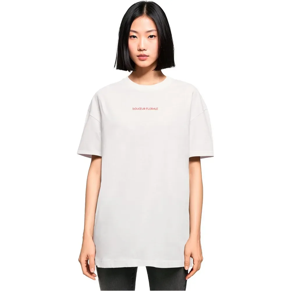 Maglietta A Maniche Corte Douceur Florale White 5XL - Merchcode - FashionsVida