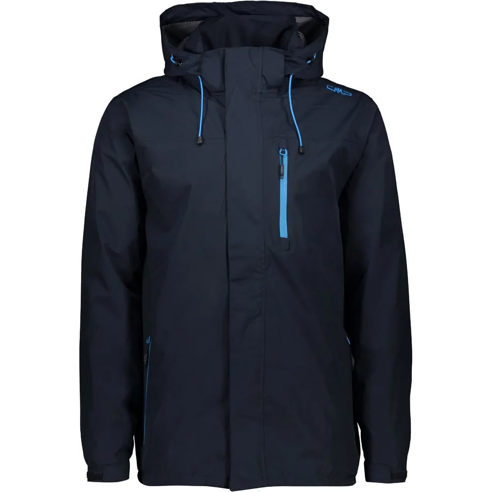 Man jacket zip hood with ventilation chaqueta impermeable hombre (48) - CMP - FashionsVida