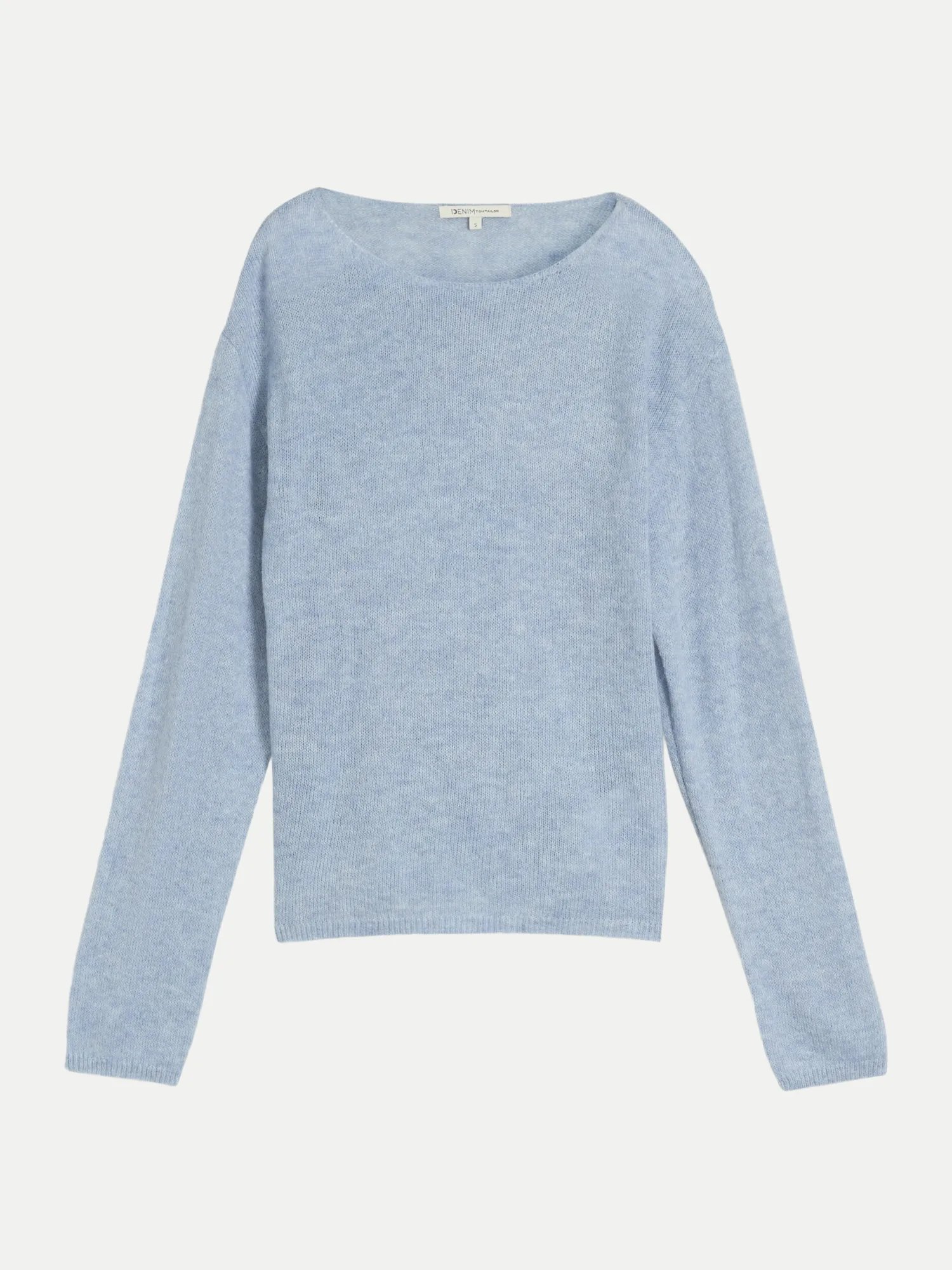 Strickpullover mit Alpaka-Anteil Blau L - Tom Tailor Denim - FashionsVida