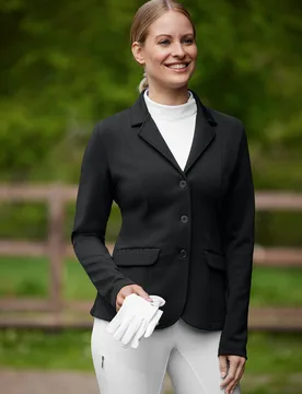 Damen Turnierjacket LINA, schwarz L - E.L.T - FashionsVida