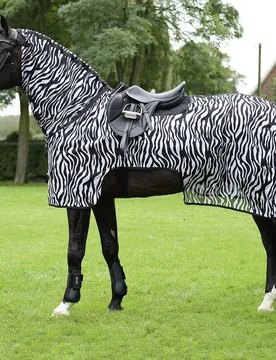Ausreitdecke MOSKITO ZEBRA III zebra 155 cm - Busse - FashionsVida